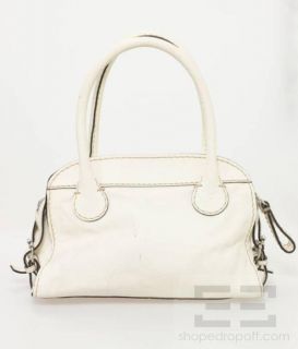 Chloe Ivory Leather Edith Pocket Bowler Bag