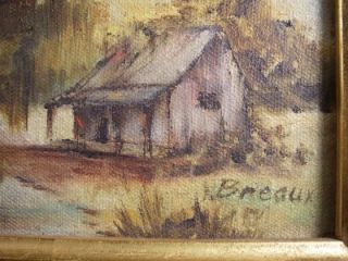 Breaux New Orleans or Cajun Artist Signed Original Oil