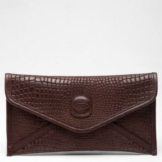 Brand New 100% Genuine Leather Brics Safari envelope clutch purse 