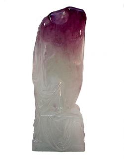   Glass Venus de Milo Variation Sculpture Signed O Brice 15 75