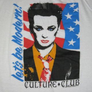 1985 Culture Club Vintage Tour T Shirt Boy George 80s