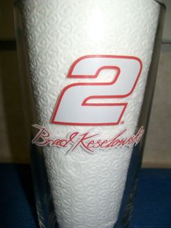 Brad Keselowski Miller Lite Pint Glass NASCAR