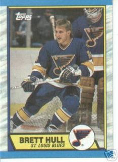  1989 Topps Brett Hull St Louis MT 186