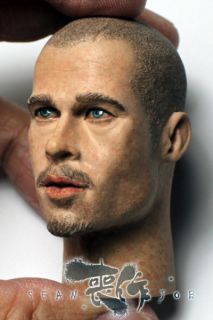 CUSTOM Brad Pitt FIGHT CLUB Tyler Durden + SUNGLASSES head sculpt 