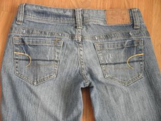 American Eagle Outfitters Womens Jeans Size 4 Short Light Wash AE 