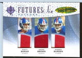 2009 Ultimate Collection Future Six Jerseys Lion Giants