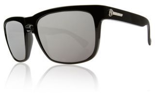 Electric Knoxville Polarized Sunglasses Gloss Black ve Silver Chrome 
