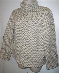 Blarney Branigan Weavers Irish Wool Woven Ireland Womens Textured Coat 