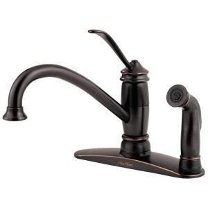 NEW Price Pfister Brookwood Tuscan Bronze Kitchen Faucet with 