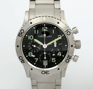   Type XX Titanium Transatlantique 3820 Automatic Chronograph Mens Watch