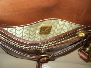Michael Kors Unique Luggage Brown Cross Body Satchel Handbag Purse 