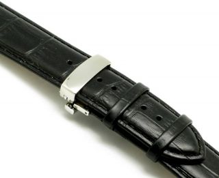 24mm Leather Watch Band Deployment Clasp for Breitling