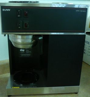 BUNN VPR SERIES COMMERCIAL POUROVER TWO BURNER COFFEE BREWER METAL 