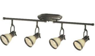Hampton Bay 766782 Brookhaven Collection Bronze 4 Light Fixed Track 
