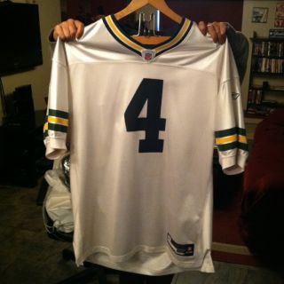   Green Bay Packers Brett Favre Jersey Size 52 Reebok White