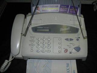 Brother FAX 560 Personal Plain Paper fax Machine Good used condition 