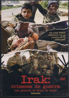 Irak Crimenes de Guerra Redacted DVD New Brian de Palma Factory SEALED 