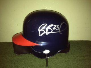 Ben Broussard Cleveland Indians Signed Mini Helmet w COA