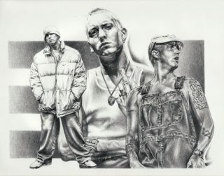 Eminem Slim Shady Rapper Duran Music Concert Poster Print Limited RARE 