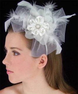 Unique Affordable Satin Tulle Wedding Bridal Headband