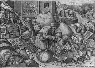 Brueghel Bruegel Pieter Everyman C 1535 Engraving