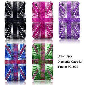   Case Cover for iPhone 3GS Black, Pink, Purple, Blue, Green Union Jack