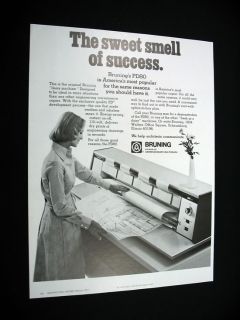 Bruning PD80 PD 80 Engineering Copier 1977 Print Ad
