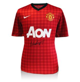 Wayne Rooney Front Signed Shirt   2012/2013 Manchester United Home