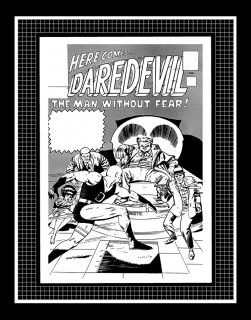 Jack Kirby Daredevil #3 Rare Production Art Cover