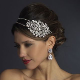    ACCENT Silver Bridal Wedding Tiara headband 4 prom veil gown 930sv