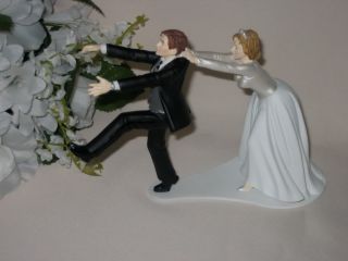 wilton bride and groom oh no you don t cake topper