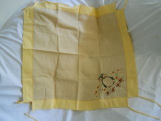   Embroidered Handmade Linen Bridge Card Tablecloth 