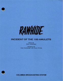 Rawhide Set of 5 Different TV Scripts Clint Eastwood Eric Fleming 