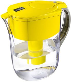 Brita Yellow Pitcher Water Filtration System w 1 Filter 10 Cups 