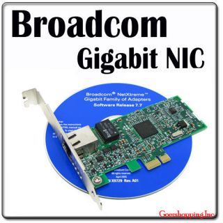 BROADCOM BCM5751 NetXtreme 1000M Gigabit Desktop PCI E Network Card 