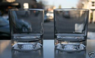 BUCHANANS DE LUXE Scotch Whiskey Heavy Bottom Glasses Set of 2 glasses