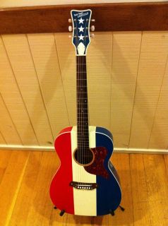 Buck Owens Red White And Blue Harmony Acoustic Guitar Original