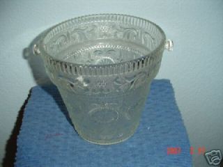 Brockway Concord Sandwich Glass Ice Bucket Crystal