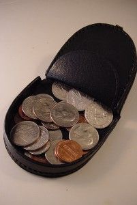 bud light beer black coin holder change purse