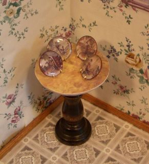 dollhouse collectable plates set of 4 beautiful geisha plates w stands 