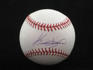 Kevin Mitchell Single Signed Baseball 1986 NY Mets Giants Reds Tristar 