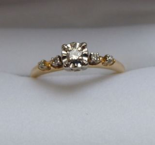 Est 1971 Brogan Engagement Diamond Ring Approx 3g