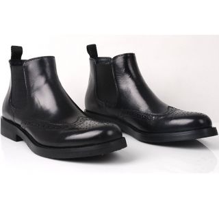 US6 5 eur39 Italian Leather Brogue Wingtip Mens Formal Dress shoes 