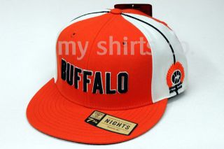 Buffalo Braves Vintage Reebok Fitted Orange White New