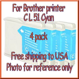 Ink LC 51 LC51 for Brother Printer LC 51 Cyan New 012502615620 