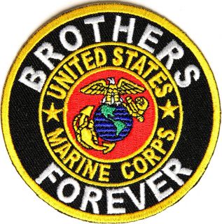 United States Marine Corps Brothers Forever Iron on Patch