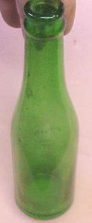 Vintage Duraglass Duraglas Glass Bottle Beer Pop Soda Green No Chips 
