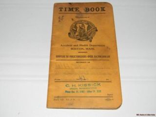 Time Books of w H Shefronick Brotherhood of Locomotive Engineers 1941 