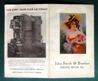   Smith Bro Spring Mills PA March Brownback Stove Co Pottstown