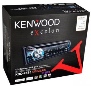 Kenwood KDC X596 Built in HD Radio Pandora CD  Aux USB Am FM iPod 